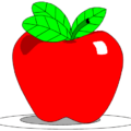 apple plate free clipart