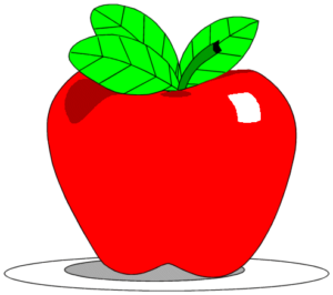 apple plate free clipart