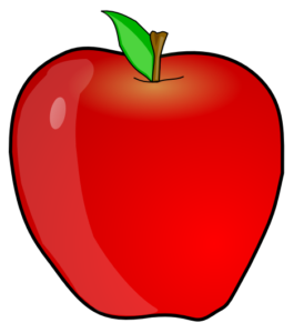 apple shiny free clipart