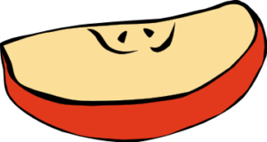 apple wedge free clipart