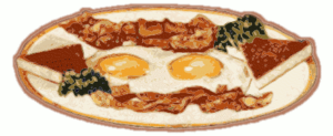 bacon and eggs free clipart