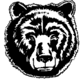 bear head bw free clipart