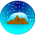 bear sleeping 2 free clipart