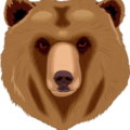 bear stare free clipart