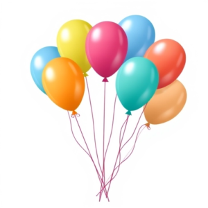 birthday balloons multicolor free clipart image