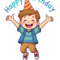 birthday boy cartoon free clipart image