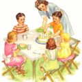 birthday family outdoor party free clipart