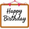 birthday hanging sign free clipart image