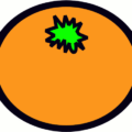 bright orange free clipart