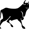 bull silhouette free clipart