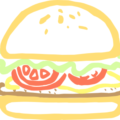 burger abstract free clipart