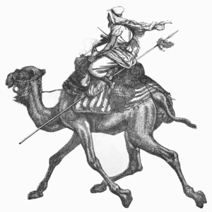 camel with rider free clipart