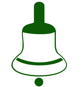 christmas bell handle green free clipart