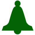 christmas bell solid green free clipart