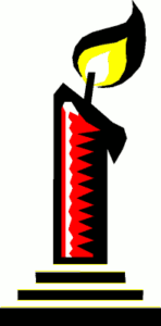 christmas candle free clipart