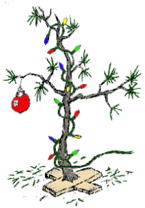 christmas charlie brown tree free clipart
