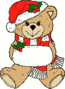 christmas christmas bear free clipart