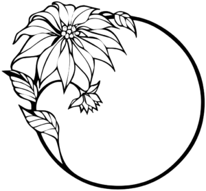 christmas christmas flower blank free clipart