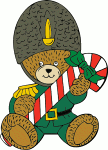 christmas christmas guard bear free clipart