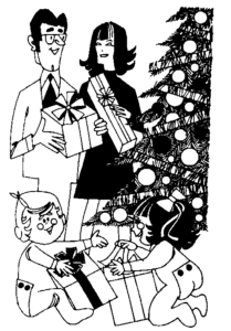 christmas christmas morning free clipart