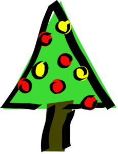 christmas christmas tree kids free clipart