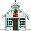 christmas church entrance free clipart