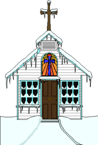 christmas church entrance free clipart