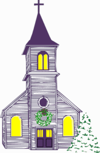 christmas church service free clipart