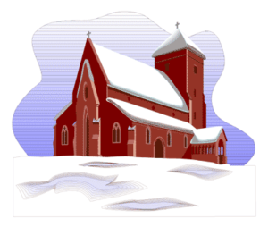 christmas church winter free clipart