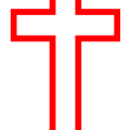 christmas cross outline free clipart