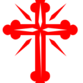 christmas cross solid catholic white red free clipart