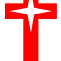 christmas cross star red free clipart