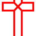 christmas cross xmas red free clipart