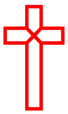 christmas cross xmas red free clipart