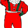 christmas dancing santa free clipart