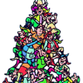 christmas elf tree free clipart