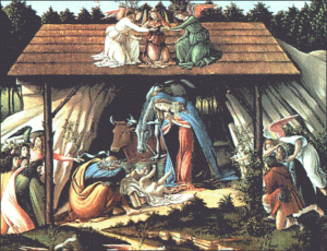 christmas from mystic nativity botticelli free clipart