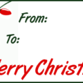 christmas gift tag light string free clipart