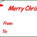 christmas gift tag lights free clipart