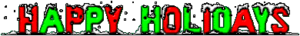 christmas happy holidays letters free clipart