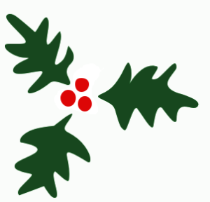 christmas holly accents free clipart