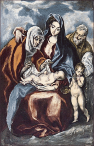christmas holy family el greco free clipart