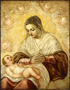 christmas madonna of the stars tintoretto free clipart
