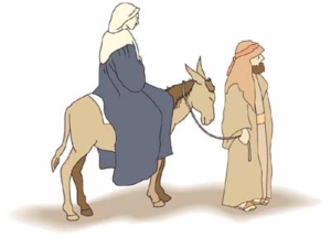 christmas mary and joseph free clipart