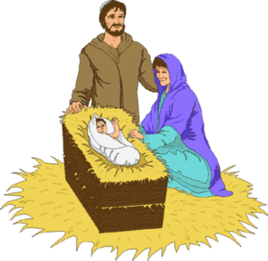 christmas nativity joseph mary jesus free clipart