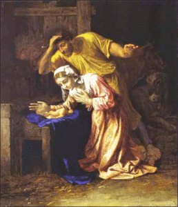 christmas nativity poussin free clipart