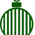 christmas ornament decor lines green free clipart