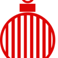 christmas ornament decor lines red free clipart