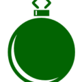 christmas ornament decor shiny green free clipart