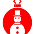 christmas ornament decor snowman red free clipart